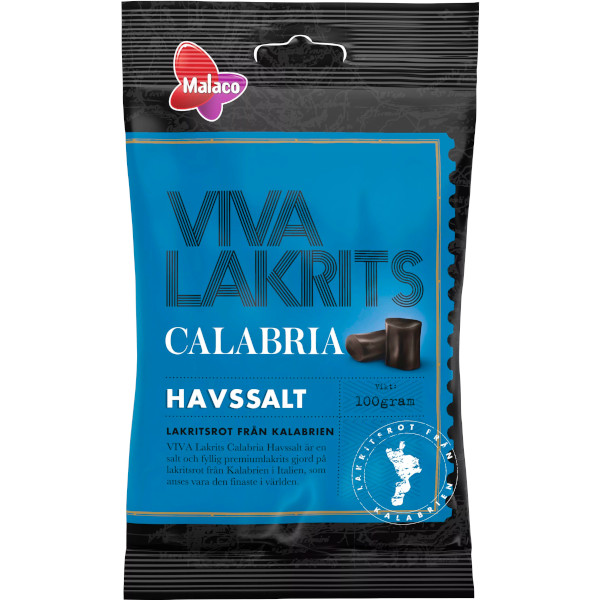 Malaco Viva Lakrits Calabria Havssalt