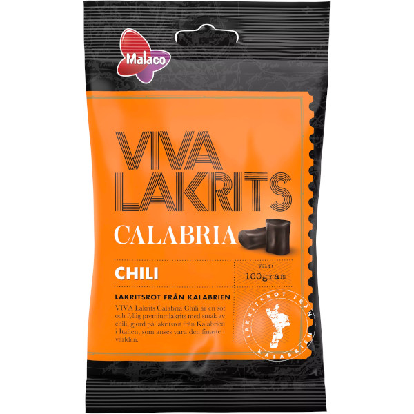 Malaco Viva Lakrits Calabria Chili