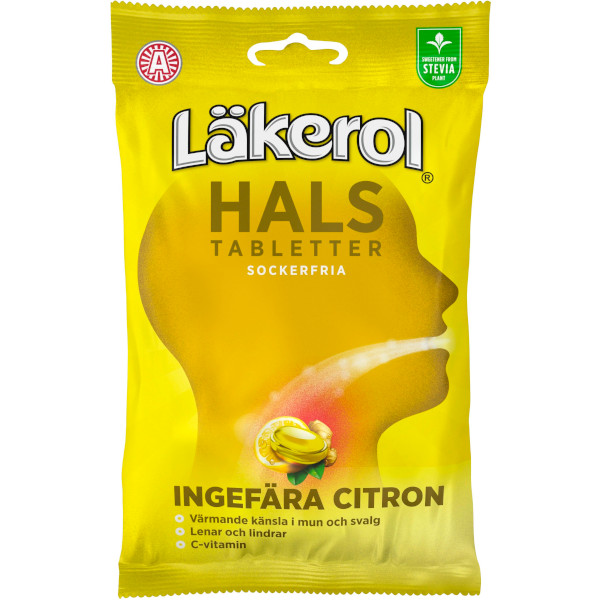 Läkerol Halstabletter Ingefära/Citron