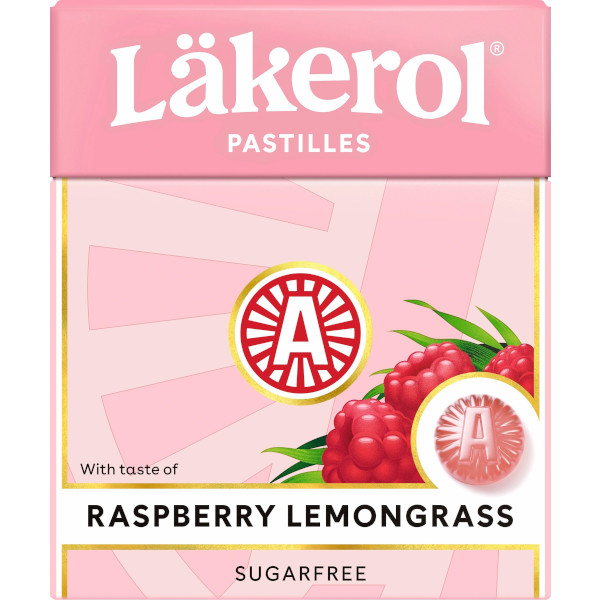 Läkerol Pastiller Raspberry/Lemongrass