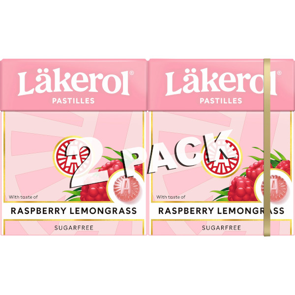 Läkerol Pastiller Raspberry/Lemongrass