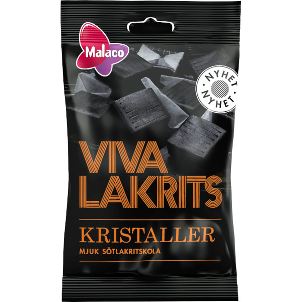 Malaco Viva Lakrits Kristaller
