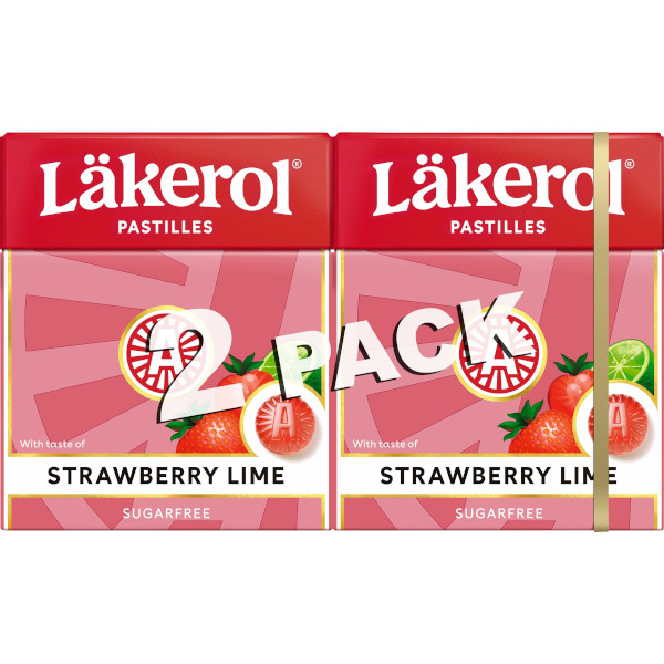Läkerol Pastiller Strawberry/Lime