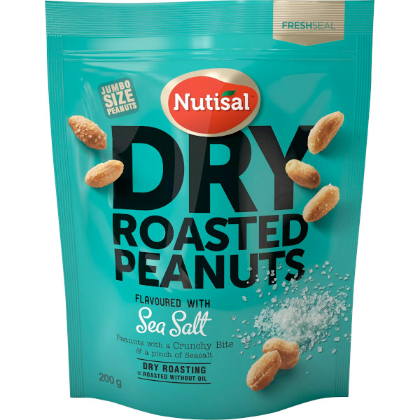 Nutisal Peanuts Dry Roasted Sea Salt