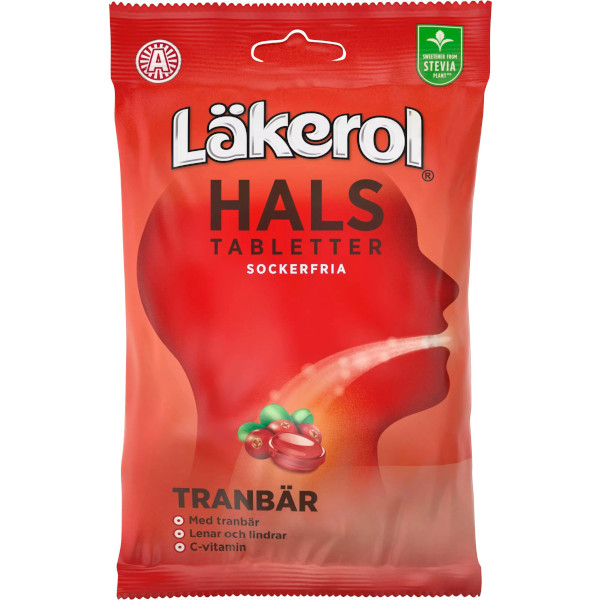 Läkerol Halstabletter Tranbär