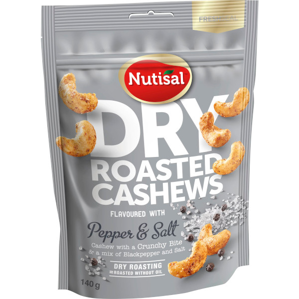 Nutisal Cashew Nuts Dry Roasted Pepper & Salt