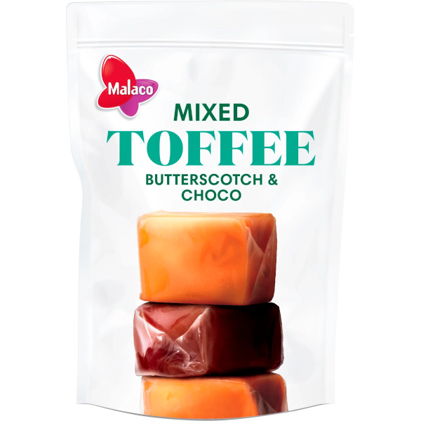 Malaco Mixed Toffee Butterscotch & Choco