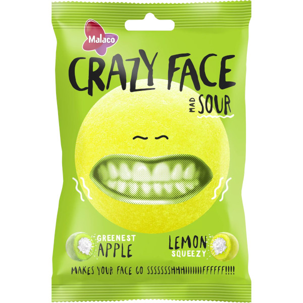 Malaco Crazy Face Sour