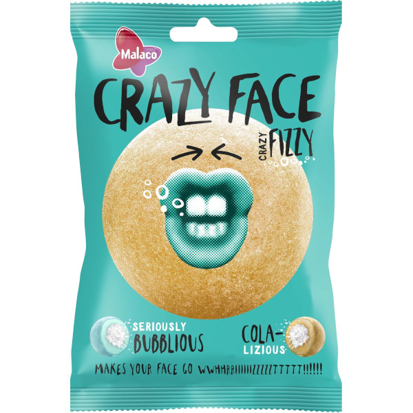 Malaco Crazy Face Fizzy