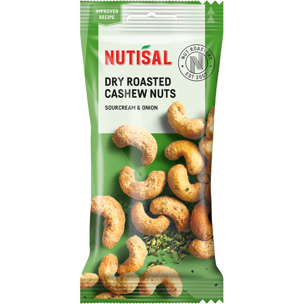 Nutisal Cashew Nuts Dry Roasted Sourcream & Onion