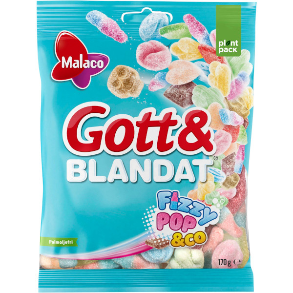 Malaco Gott & Blandat Fizzy Pop & Co