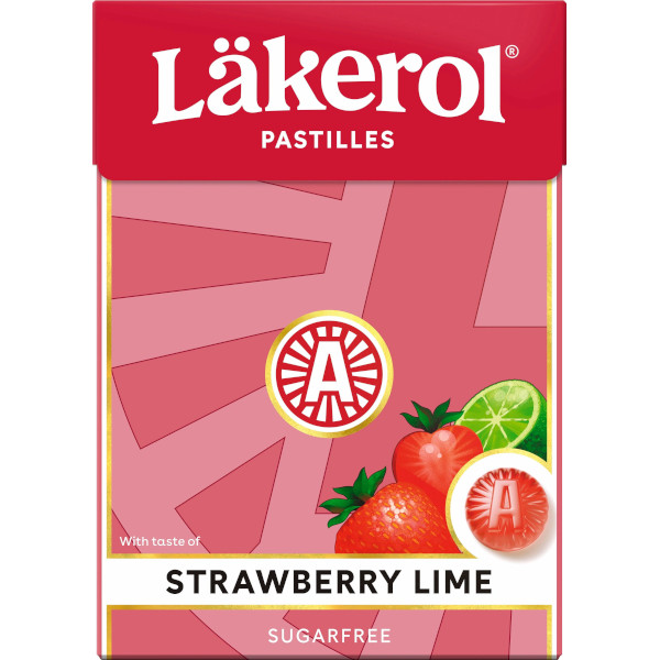 Läkerol Pastiller Strawberry/Lime