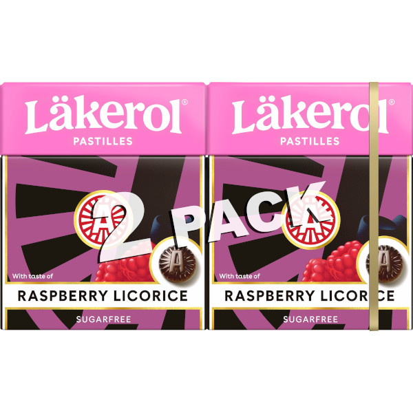 Läkerol Pastiller Raspberry/Licorice