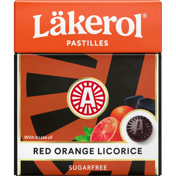 Läkerol Pastiller Red Orange/Licorice