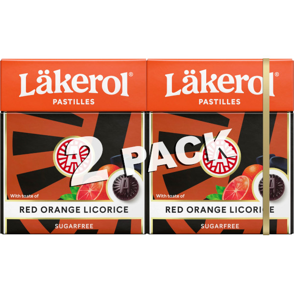 Läkerol Pastiller Red Orange/Licorice