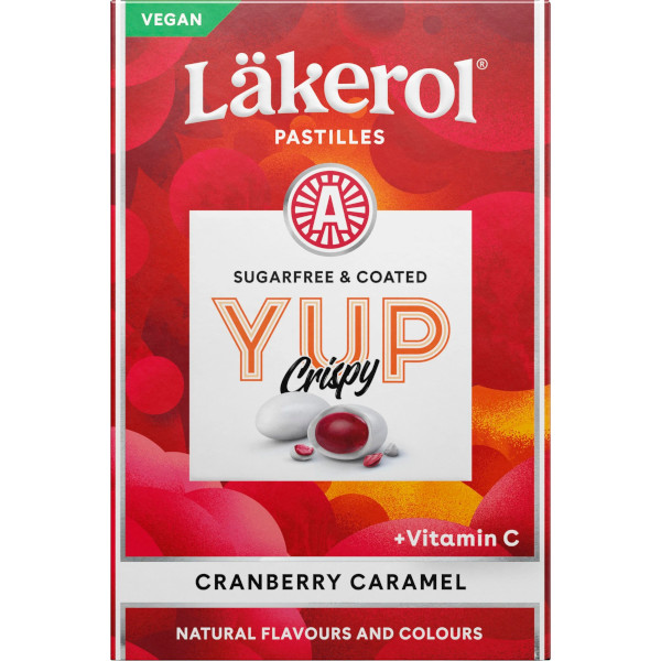 Läkerol Pastiller Yup Crispy Cranberry/Caramel