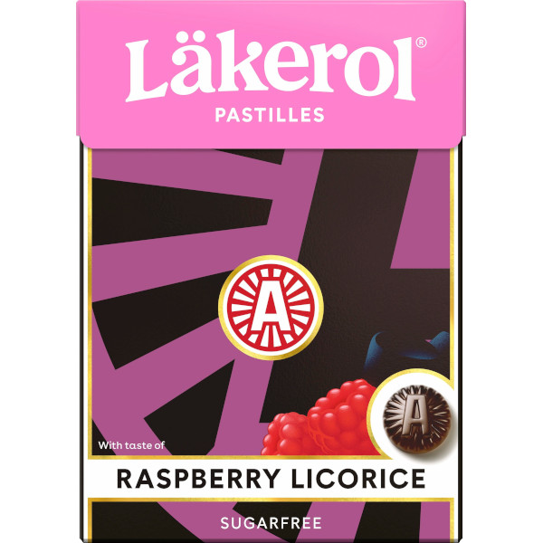 Läkerol Pastiller Raspberry/Licorice
