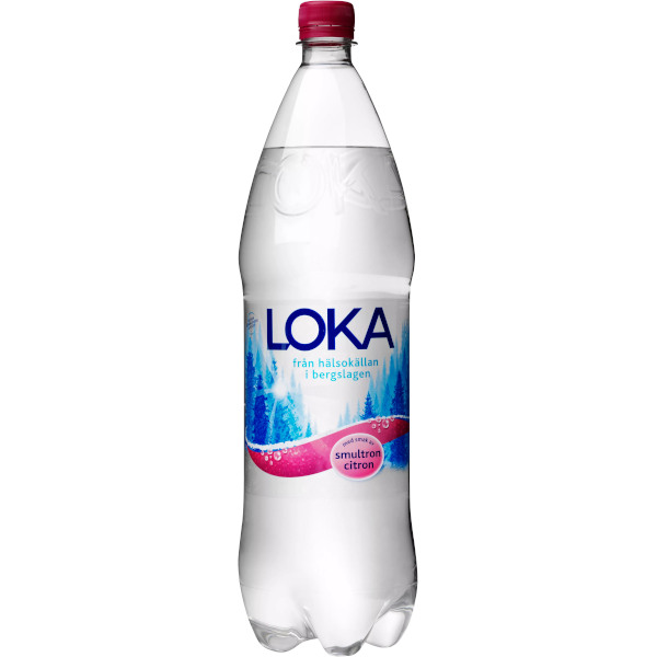 Loka Kolsyrat Vatten Smultron/Citron