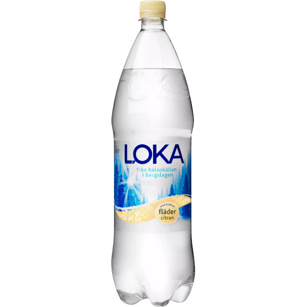 Loka Kolsyrat Vatten Fläder/Citron