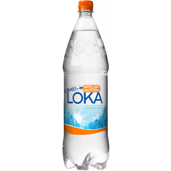 Loka Kolsyrat Vatten Apelsin/Havtorn