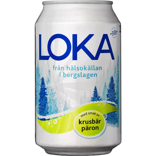 Loka Kolsyrat Vatten Krusbär/Päron