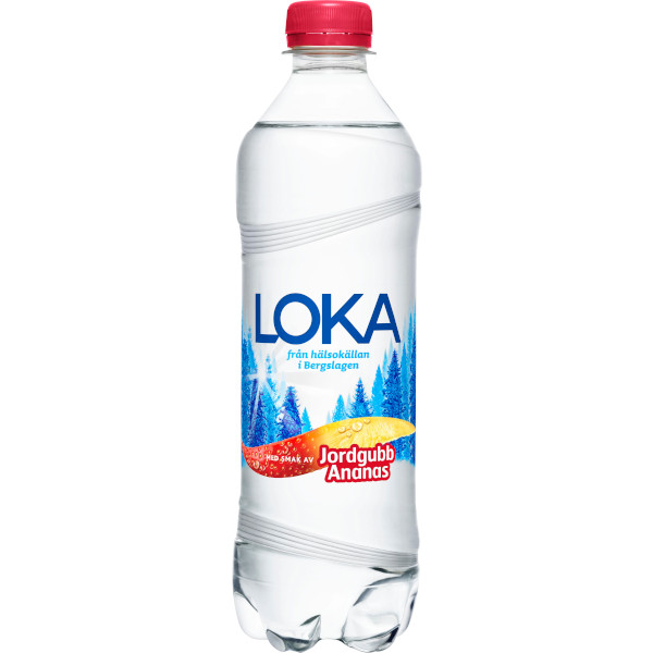 Loka Kolsyrat Vatten Jordgubb/Ananas