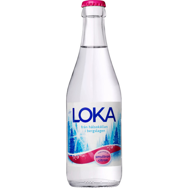 Loka Kolsyrat Vatten Smultron/Citron