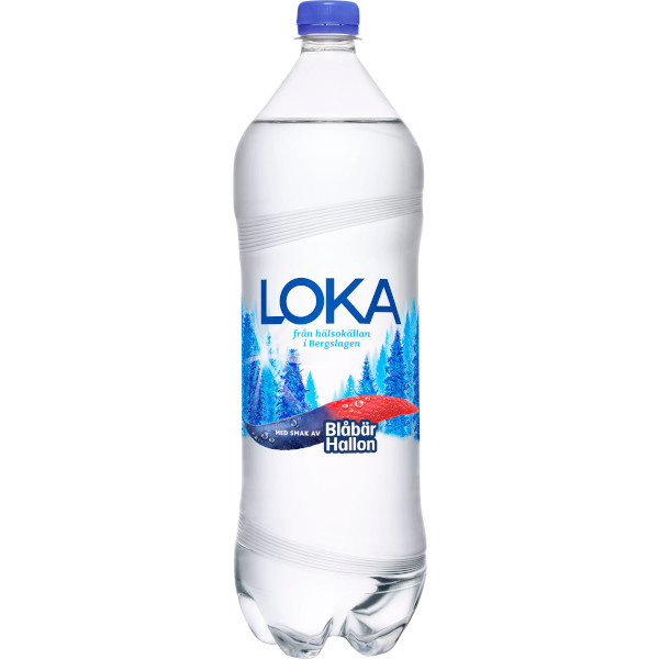 Loka Kolsyrat Vatten Blåbär/Hallon