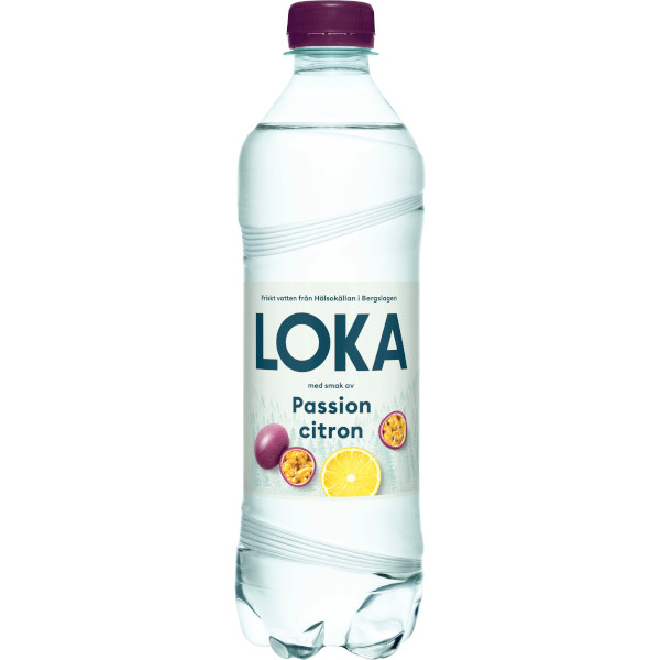 Loka Kolsyrat Vatten Passion/Citron