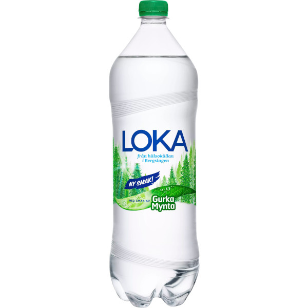 Loka Kolsyrat Vatten Gurka/Mynta