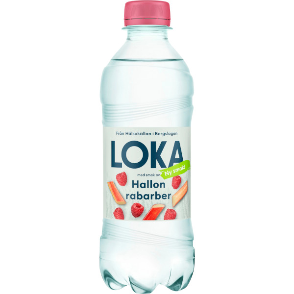 Loka Kolsyrat Vatten Hallon/Rabarber
