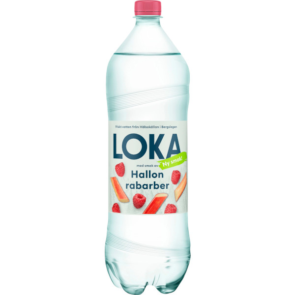Loka Kolsyrat Vatten Hallon/Rabarber