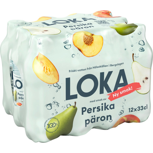 Loka Kolsyrat Vatten Persika/Päron