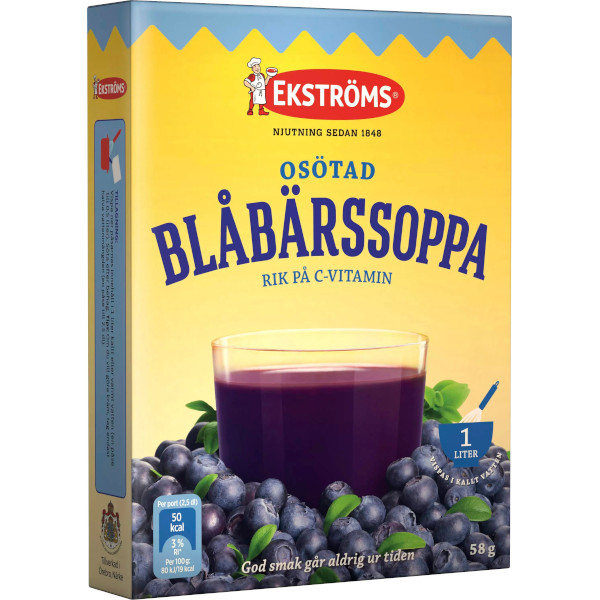 Ekströms Blåbärssoppa Osötad