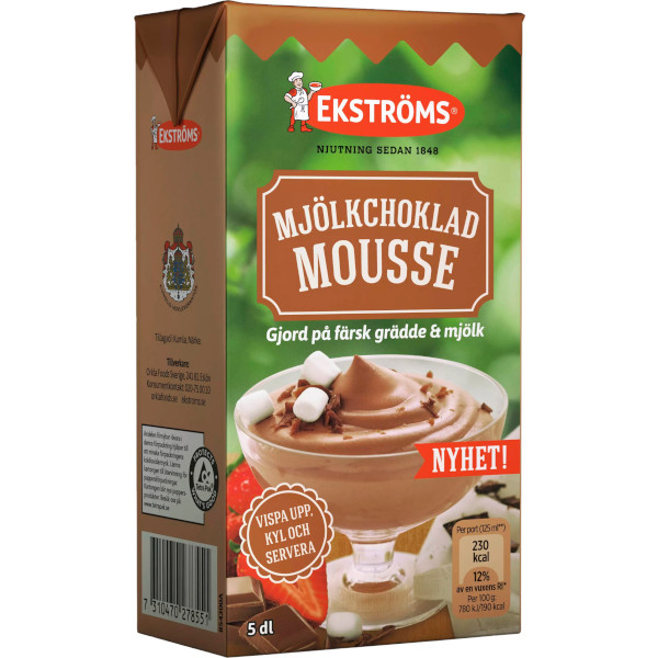 Ekströms Mjölkchokladmousse