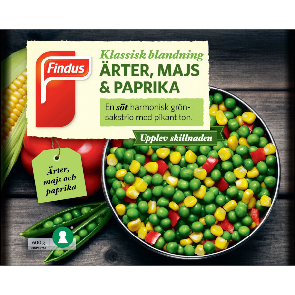 Findus Ärter/Majs/Paprika