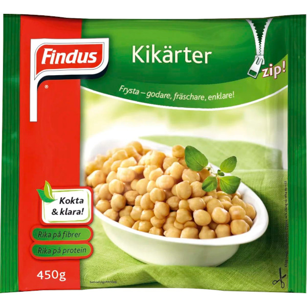 Findus Kikärter Kokta