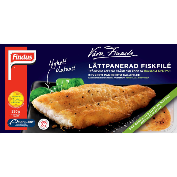 Findus Lättpanerad Fiskfilé