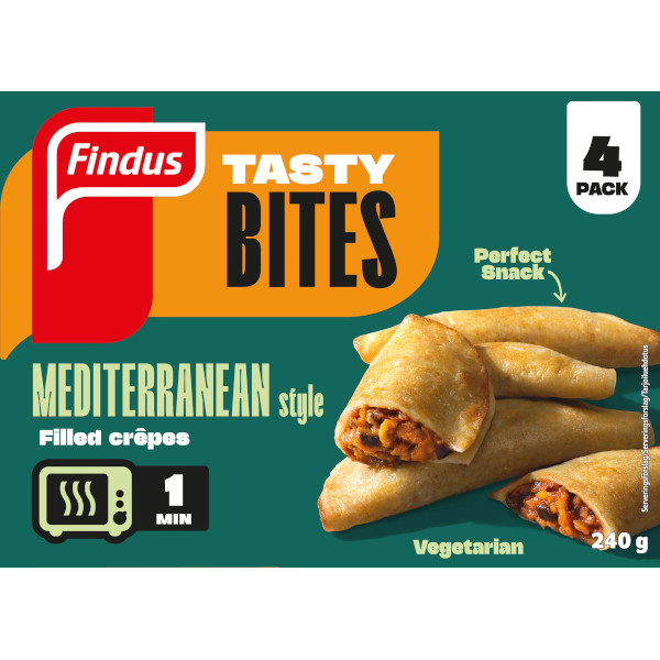 Findus Tasty Bites Filled Crêpes Mediterranean Style