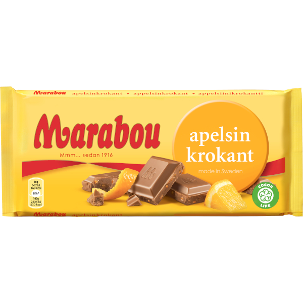 Marabou Chokladkaka Apelsinkrokant