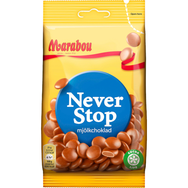 Marabou Never Stop Mjölkchoklad