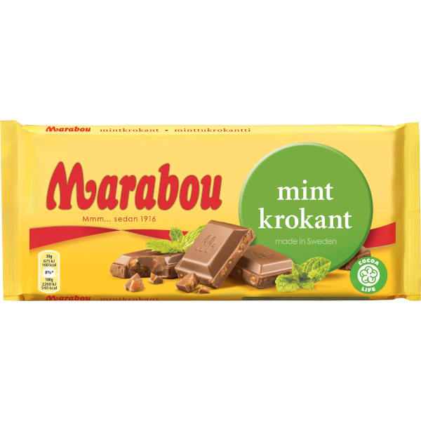 Marabou Chokladkaka Mintkrokant