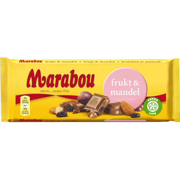 Marabou Chokladkaka Frukt & Mandel
