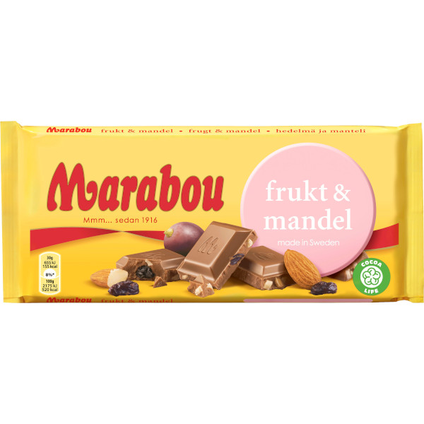 Marabou Chokladkaka Frukt & Mandel