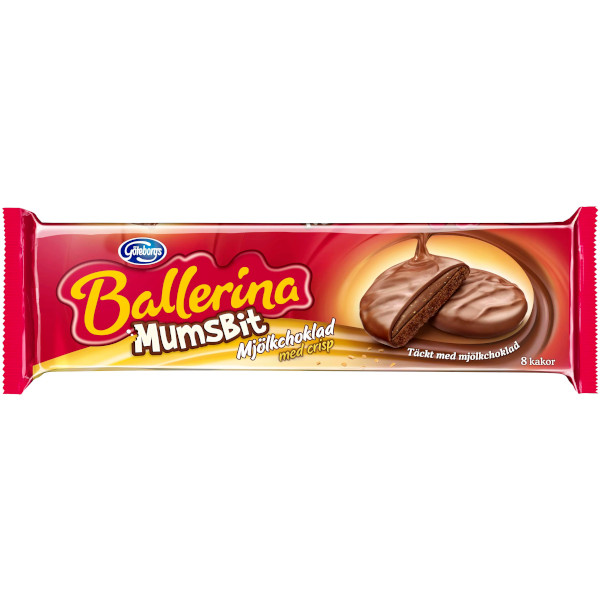 Göteborgs Kex Ballerina Mumsbit Mjölkchoklad Crisp