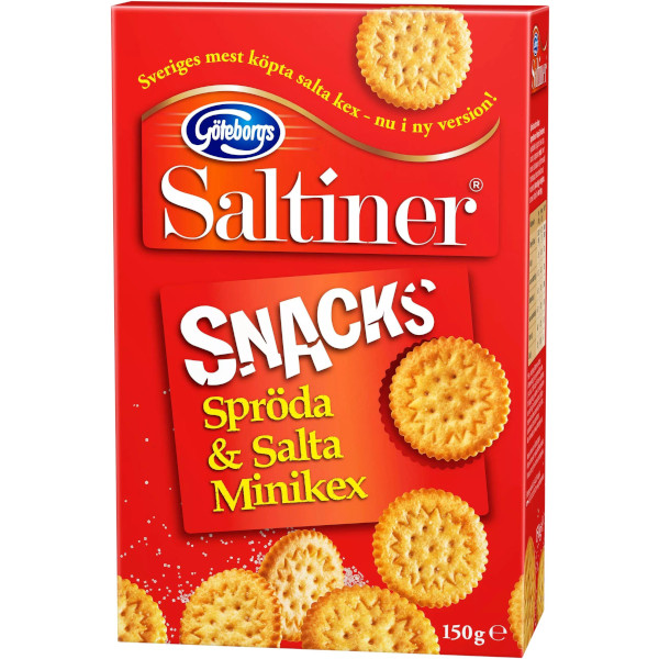 Göteborgs Kex Saltiner Snacks Minikex