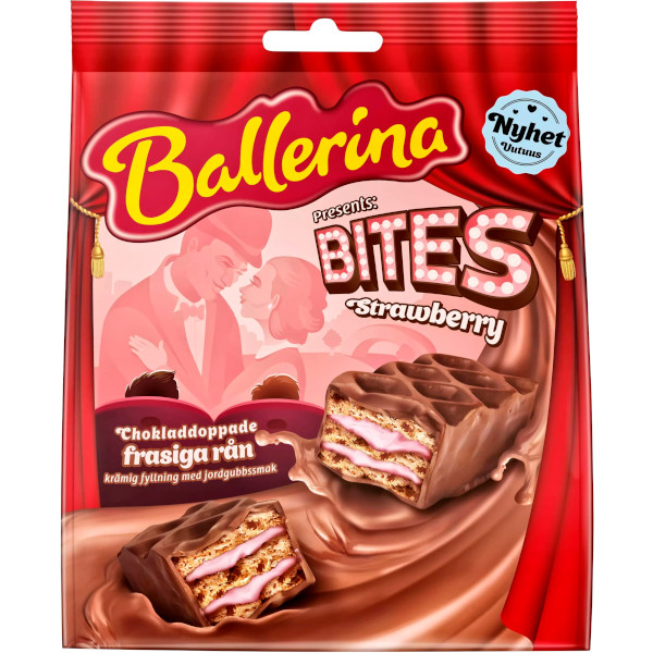 Göteborgs Kex Ballerina Bites Strawberry