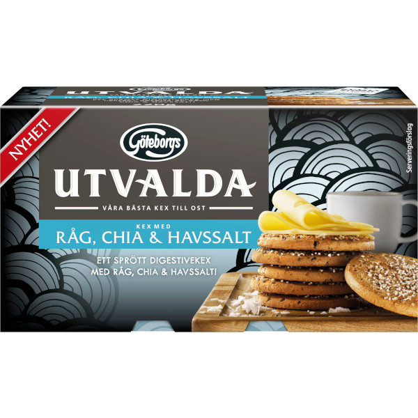 Göteborgs Kex Utvalda Kex Råg/Chia/Havssalt