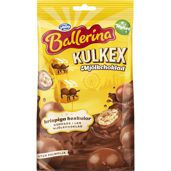 Göteborgs Kex Ballerina Kulkex Mjölkchoklad