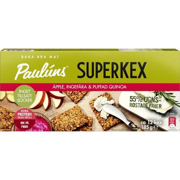 Paulúns Superkex Äpple/Ingefära/Puffad Quinoa